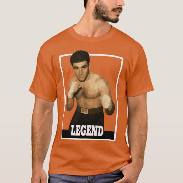 T-shirt Rocky Marciano Low Poly Legend – Icône de boxe, Vi (Devant)