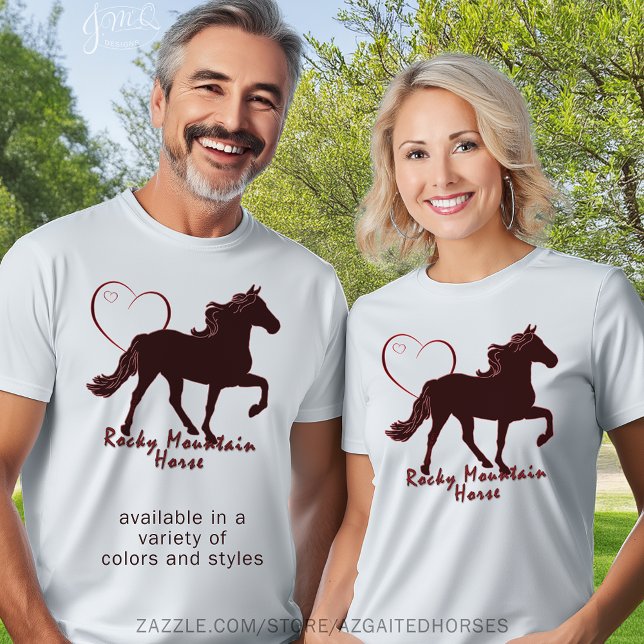 T-shirt Rocky Mountain (Rocky Mountain Horse Hearts T-Shirt)