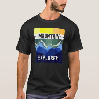 T-shirt Rocky Mountain Camping Extérieur Explorer Coloré A