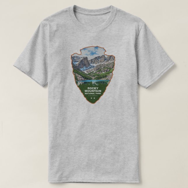 T-shirt Rocky Mountain National Park Colorado Arrowhead (Design devant)