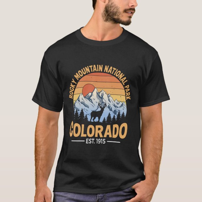T-shirt Rocky Mountain National Park Shirt Men (Devant)