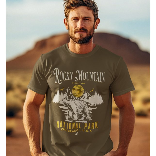 T-shirt Rocky Mountain National Park Vintage landscape (Créateur téléchargé)