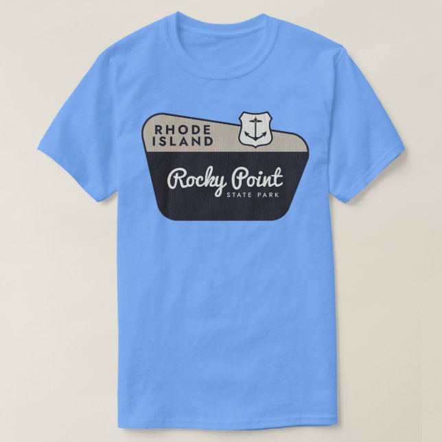 T-shirt Rocky Point State Park Affiche de bienvenue de Rho (Design devant)