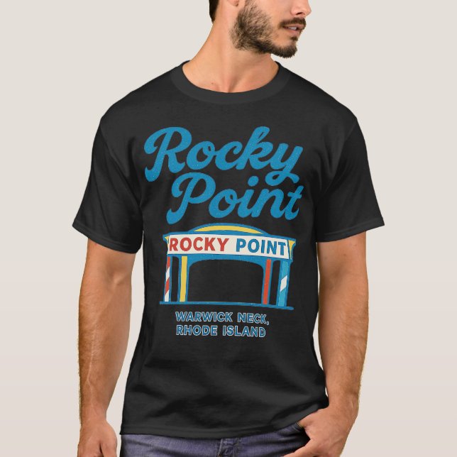 T-shirt Rocky Point Warwick, Rhode Island (Devant)