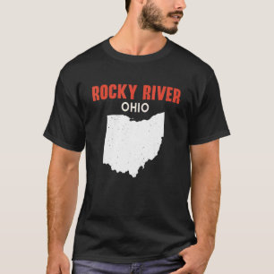 T-shirt ROCKY RIVER Ohio USA State America Travel Ohioan