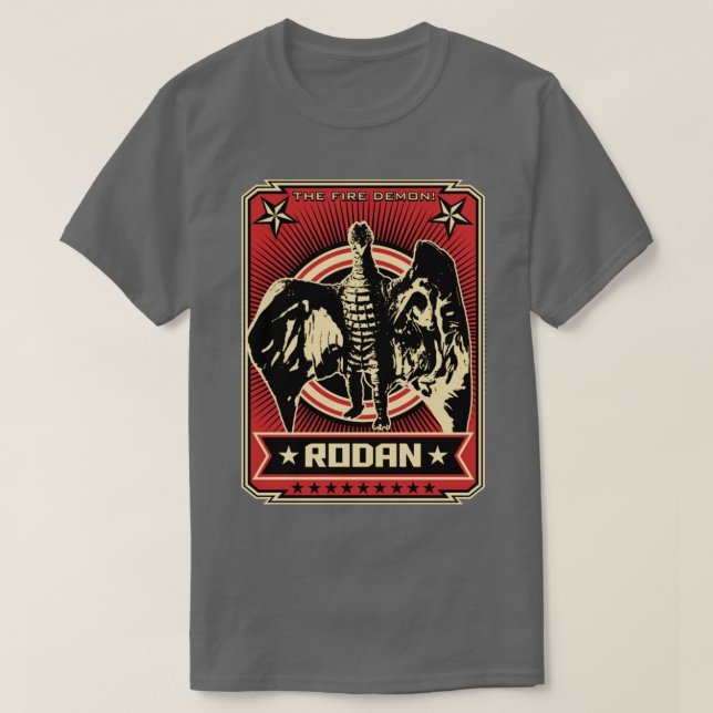 T-SHIRT RODAN PROPAGANDA POSTER (Design devant)