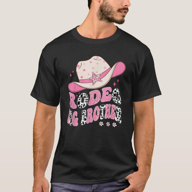 T-shirt Rodeo Big Brother CowGirl 1er Anniversaire Famille (Devant)