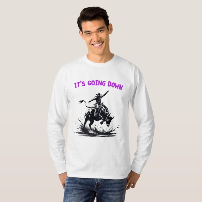 T-shirt Rodeo Bull Rider Western Shirt (Devant entier)