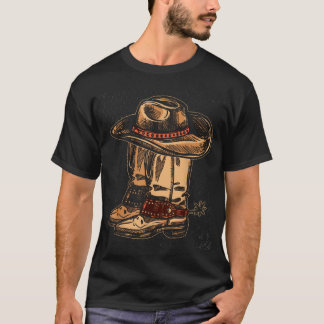 T-shirt Rodeo Bull Riding Casquette Line Dance Boots Cowbo