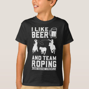 T-shirt Rodeo Cowboy Barrel Racing Team Roping Horseback R