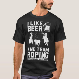 T-shirt Rodeo Cowboy Barrel Racing Team Roping Horseback R