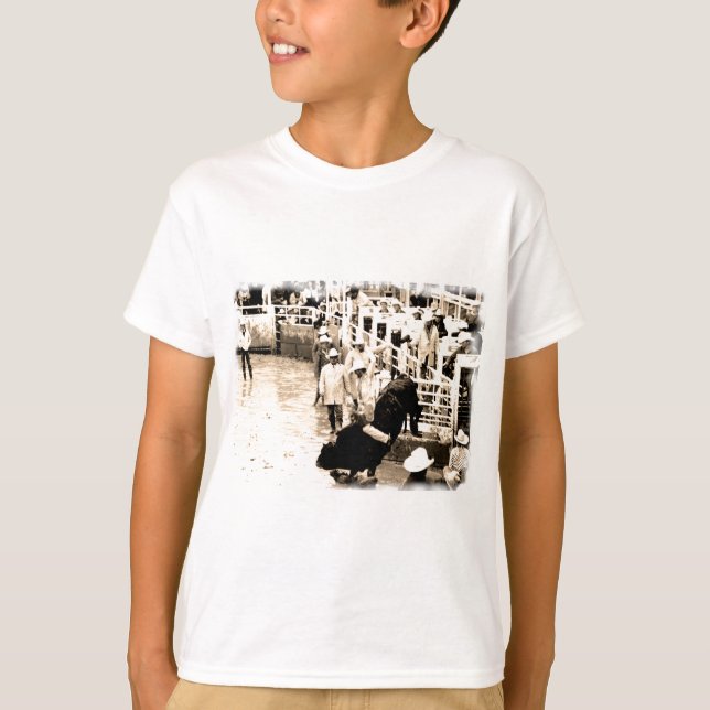 T-shirt Rodéo de cowboy (Devant)