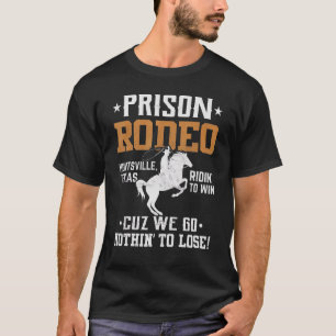 T-shirt Rodéo de prison Huntsville Course de chevaux sauva