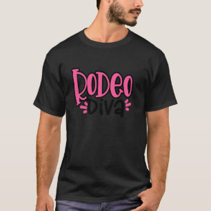 T-shirt Rodéo Diva Country Cowgirl Princess Girls Western