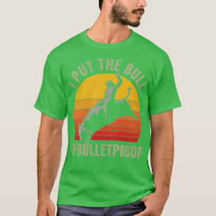 T-shirt Rodeo Drôle Western Cowboy Bull Riding