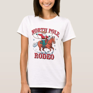 T-shirt Rodéo du Cowboy Père Noël North Pôle