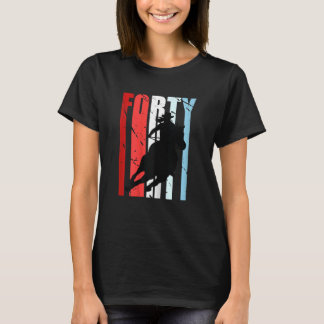 T-shirt Rodéo féminin 40e anniversaire Barrel Racing Ho