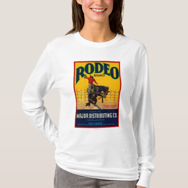 T-shirt Rodéo LabelSalinas végétal, CA (Devant)