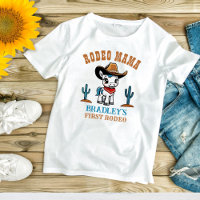 Rodeo mama cowboy bébé cheval fête d'anniversaire