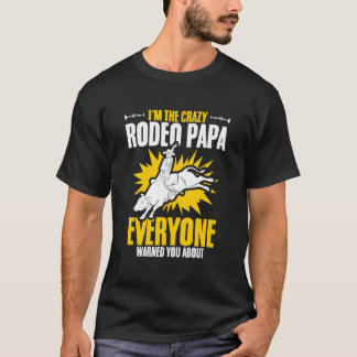 T-shirt Rodéo Papa Cavalier de Taureau Course de Taureau V