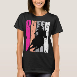 T-shirt Rodéo Queen Barrel Racer Course Femme Cowgirl