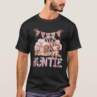 T-shirt Rodeo Tante Vache rose Coquette 1ère Anniversaire