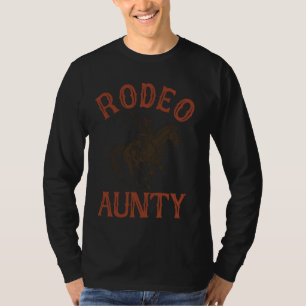 T-shirt Rodeo Tante Western Anniversaire Famille Cowboy Wi
