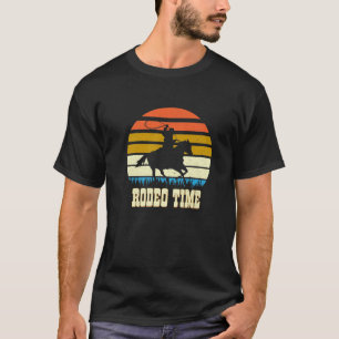 T-shirt Rodeo Time Retro Vintage Western Cowboy Wild West