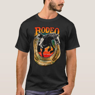 T-shirt Rodeo vintage Cowboy équitation Cheval Western Pay