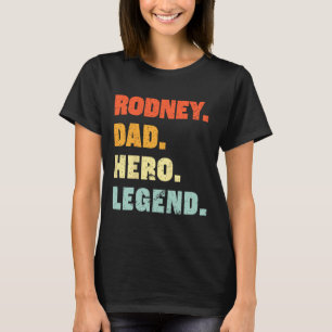 T-shirt Rodney Papa Héros Légende Nom Personnalisé Fa