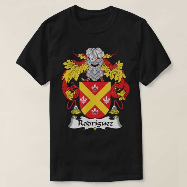 T-shirt Rodriguez Coat of Arms  Family Crest  (Design devant)