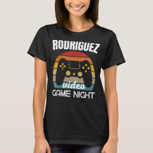 T-shirt Rodriguez Famille Vidéo Jeu Nuit