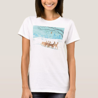 T-shirt Roe Deer en hiver
