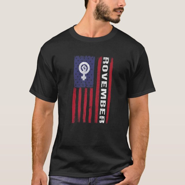 T-shirt Roevember American Flag (Devant)