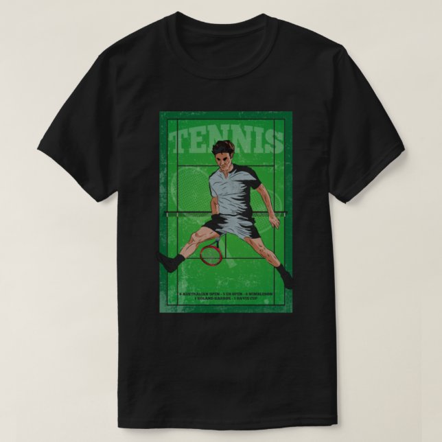 T-shirt Roger Federer Joueur de tennis Héros Histoire_ (Design devant)