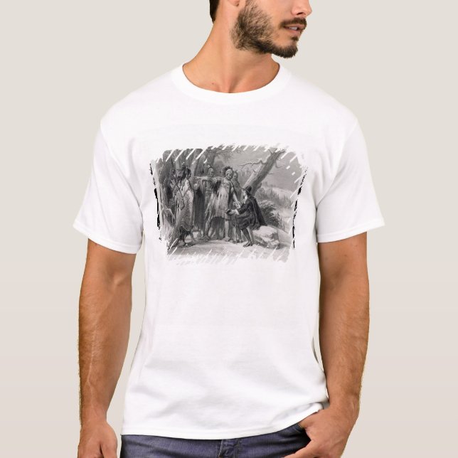T-shirt Roger Williams abrité par le Narragansetts (Devant)