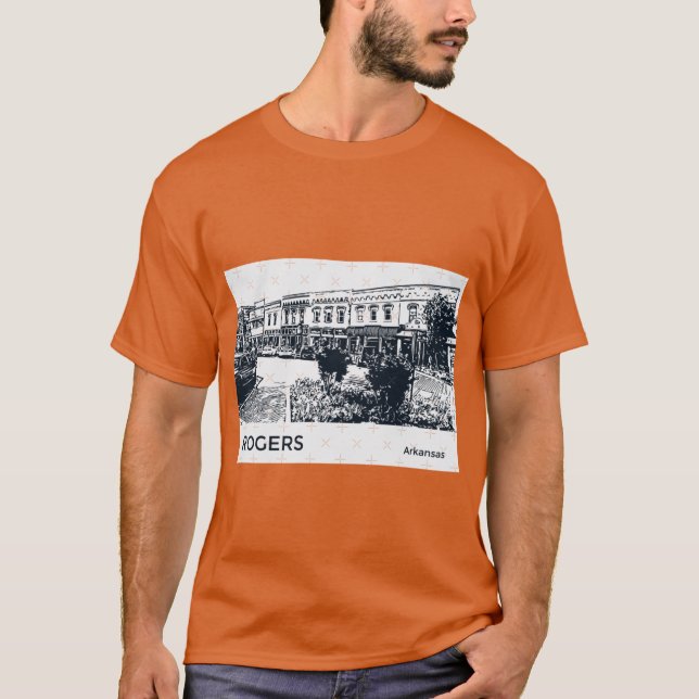 T-shirt Rogers Arkansas (Devant)