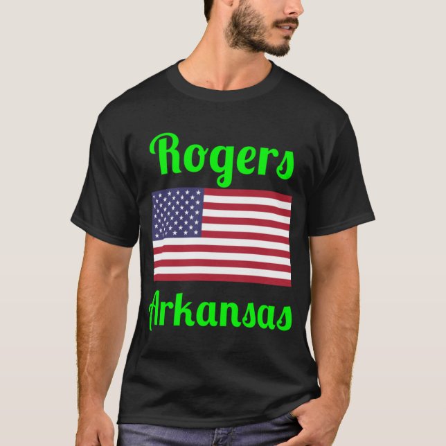 T-shirt Rogers Arkansas Imprimés Élégants5 (Devant)