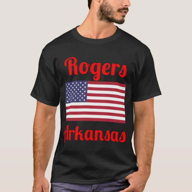 T-shirt Rogers Arkansas Stylish Prints3 (Devant)