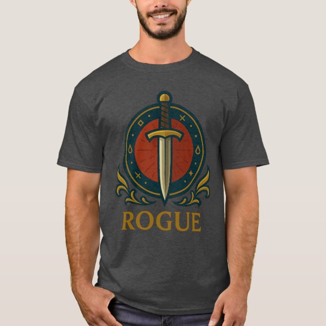 T-shirt Rogue — Agilidade e Astúcia nas Sombras (Devant)