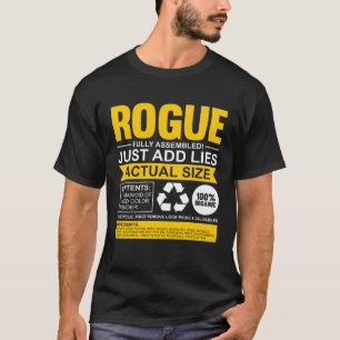 T-shirt Rogue Entièrement assemblé Gamer Rogue Contenant u