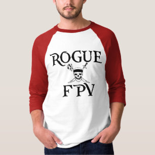T-shirt Rogue FPV Mens Old School 3/4 Sleeve T Shirt