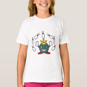 T-shirt Roi à Bowling avec épingle de Bowling