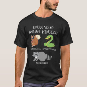 T-shirt Roi animal amusant Skunk Racoon Snake Pun