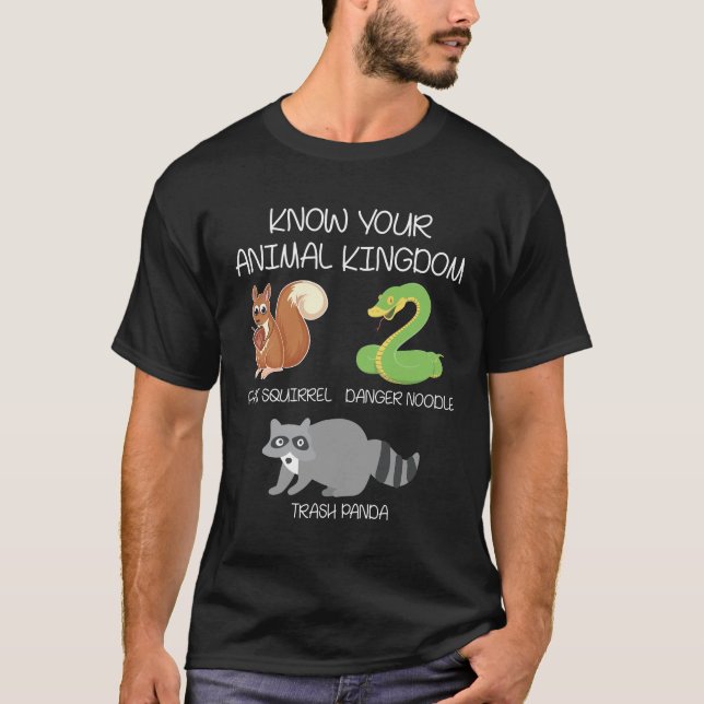T-shirt Roi animal amusant Skunk Racoon Snake Pun (Devant)