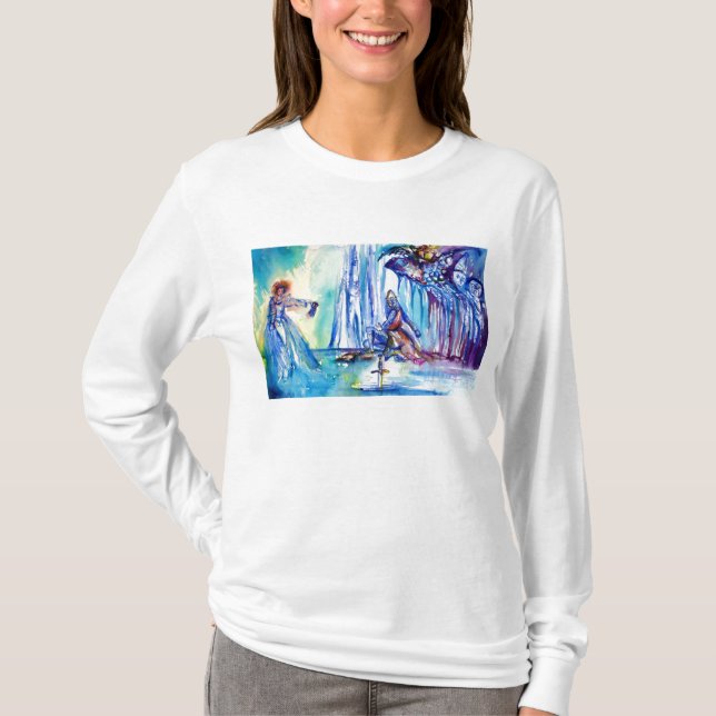T-SHIRT ROI ARTHUR, DAME OF THE LAKE ET EXCALIBUR (Devant)