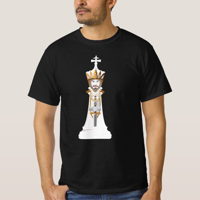 T-shirt roi blanc (Devant)