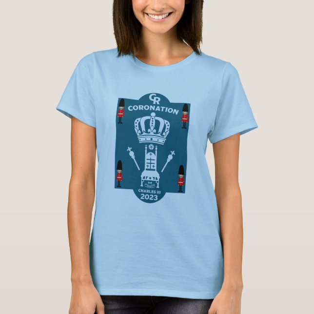 T-shirt Roi Charles III Coronation Street (Devant)