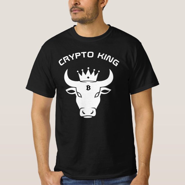 T-shirt Roi Crypto Noir (Devant)