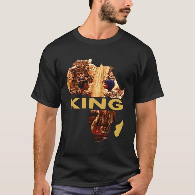 T-shirt Roi d'Afrique Hommes Vêtements égyptiens Art Roi T (Devant)